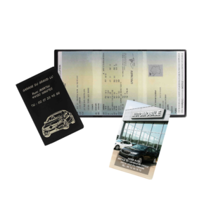 Porte carte grise 3 volets