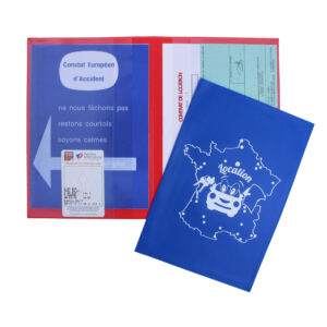 Pochette véhicule location 2 volets