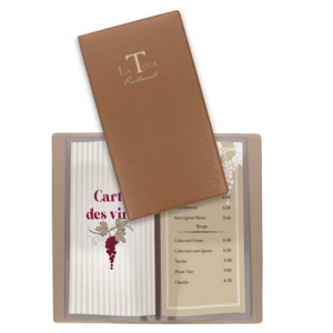 Porte carte des vins / carte de bar