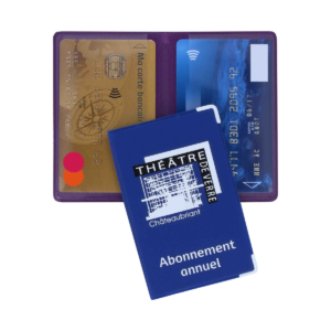 etui 2 cartes bancaires objet pub fabrication française