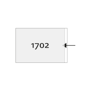 Pochette soudée 3 côtés ouverture petit côté