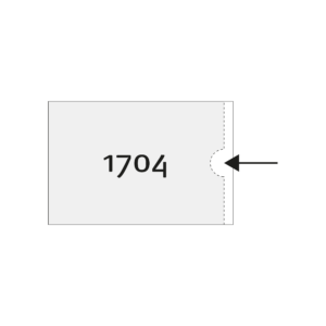 Pochette soudée 3 côtés ouverture petit côté, avec découpe pouce