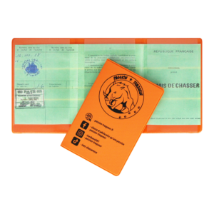 etui 2 permis de chasser objet pub fabrication française Auxence