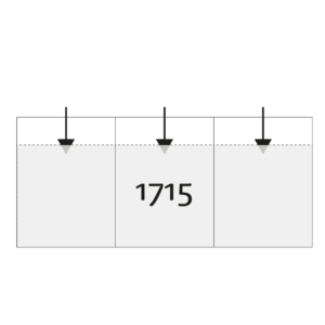 Pochette 3 volets 1 sens d'ouverture